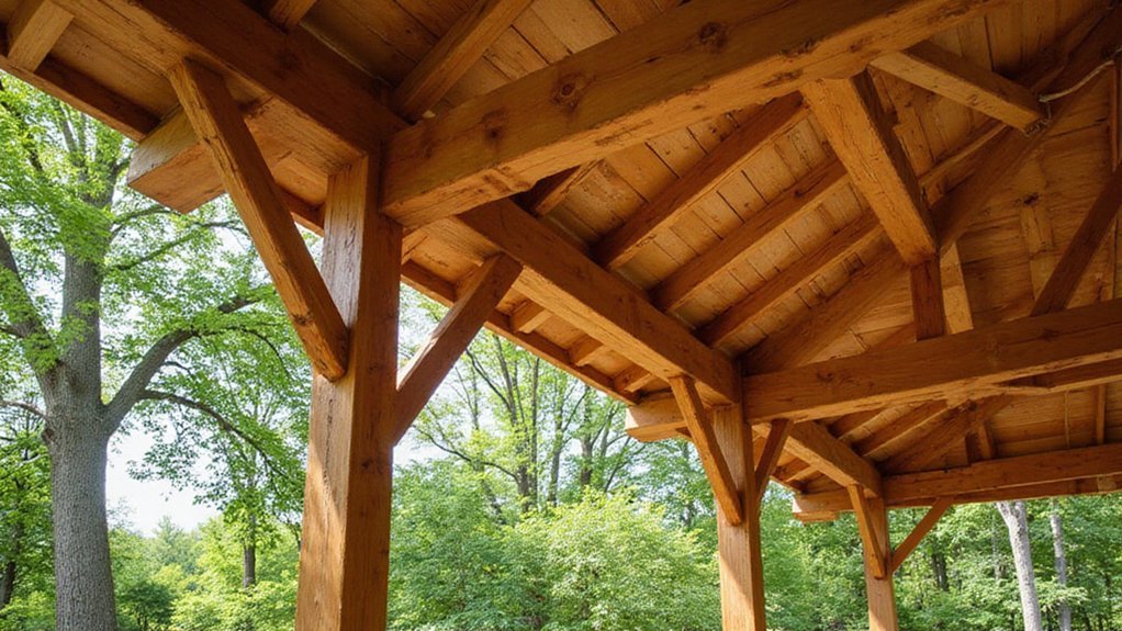 durable weatherproof timber frame pavilion