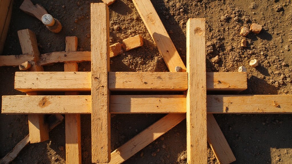 ground assembly before lifting