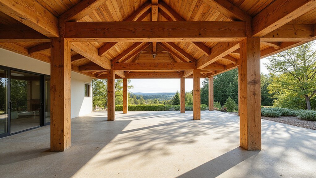 open airy protected outdoor