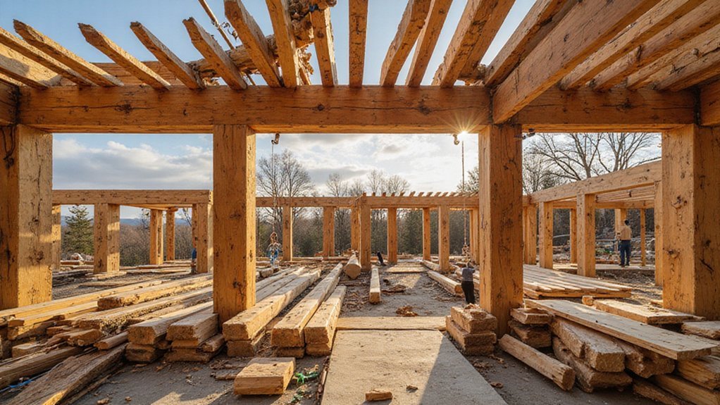 timber frame pavilion construction process