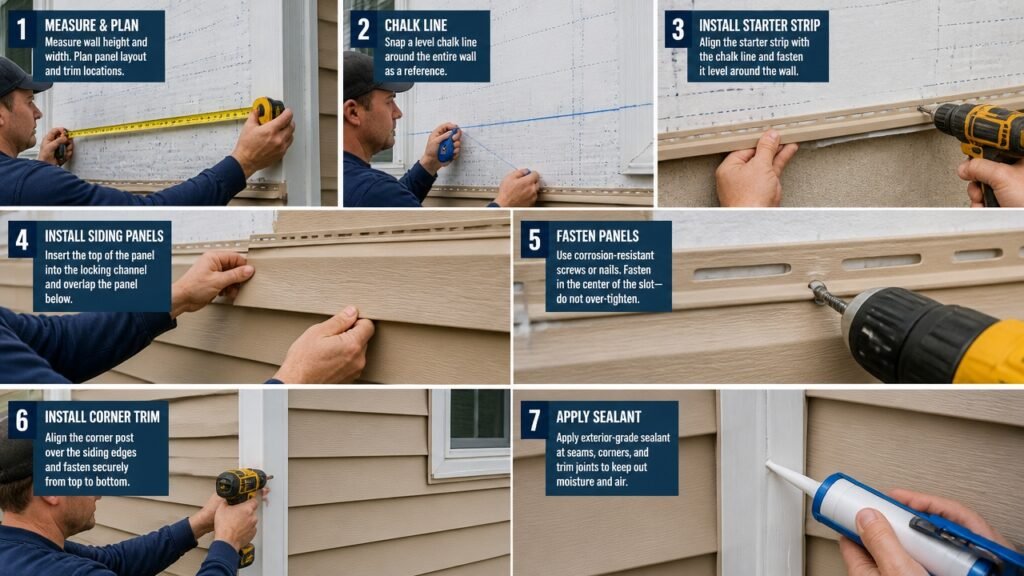 expert installation of siding