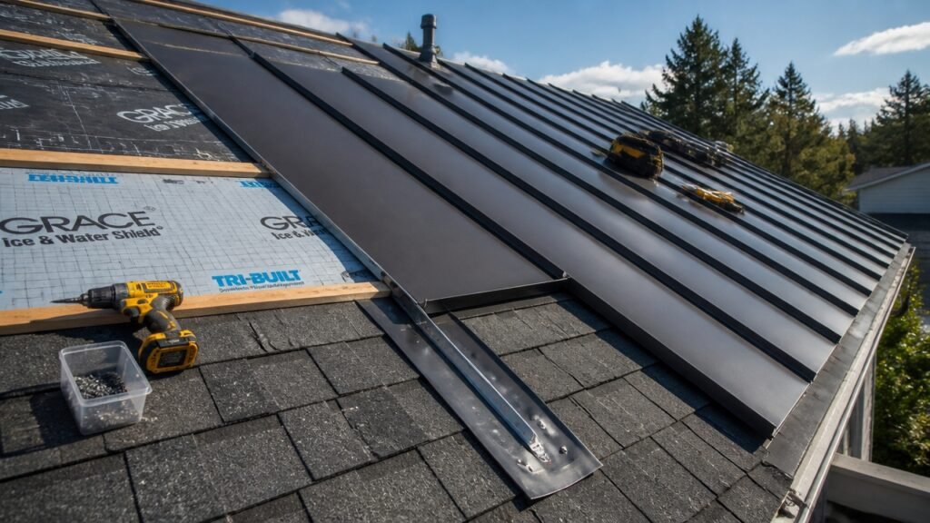 install metal roofing directly