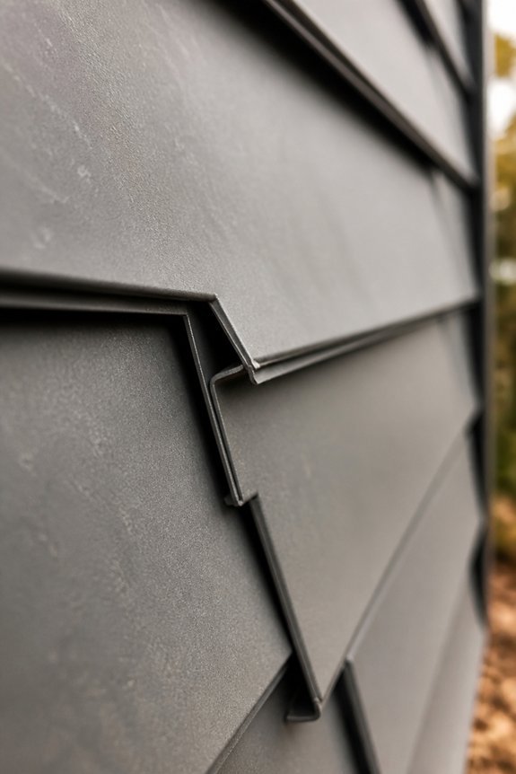 interlocking metal siding panels