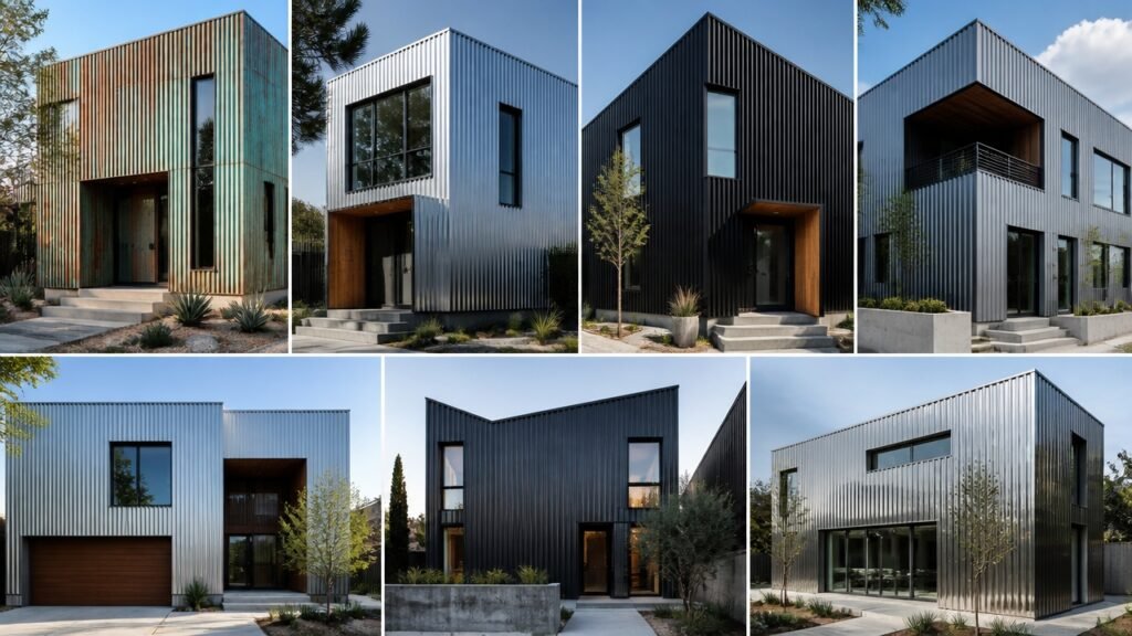 modern corrugated metal aesthetics